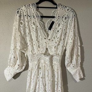 ASOS Edition White Lace Maxi Dress - Small / US 4